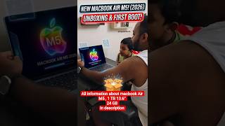 Midnight M5 MacBook Air Unboxing & Price in India! 🇮🇳 | 🤯 M5 MacBook Air 13.6" #shorts#viral