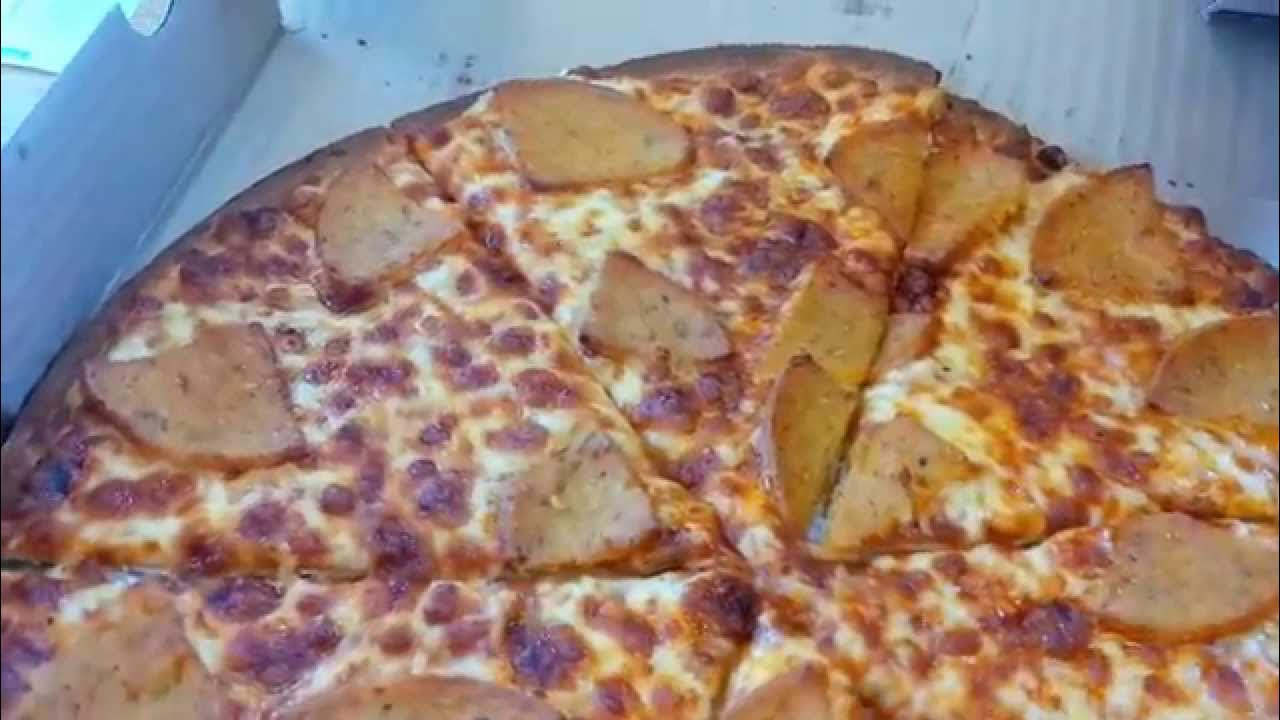 Dominos Thin Crust Chicken Salami Pizza YouTube