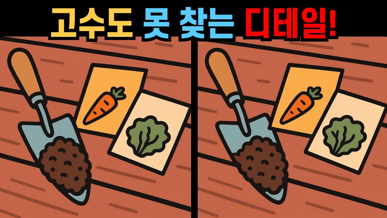 【다른그림찾기】고수도 못 찾는 디테일! 90%가 놓칩니다! 【 틀린그림찾기 】