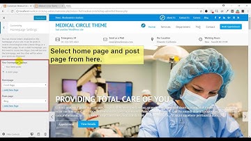 Medical Circle WordPress Theme,  Theme Options & Customizer Setup