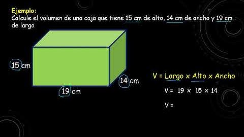 Volumen de un prisma rectangular
