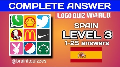 Logo Quiz World, Spain level 3 answers #logoquiz @brainitquiz