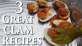 Three Easy Clam Recipes ! Gluten Free New England Chowder ! White Clam Sauce !