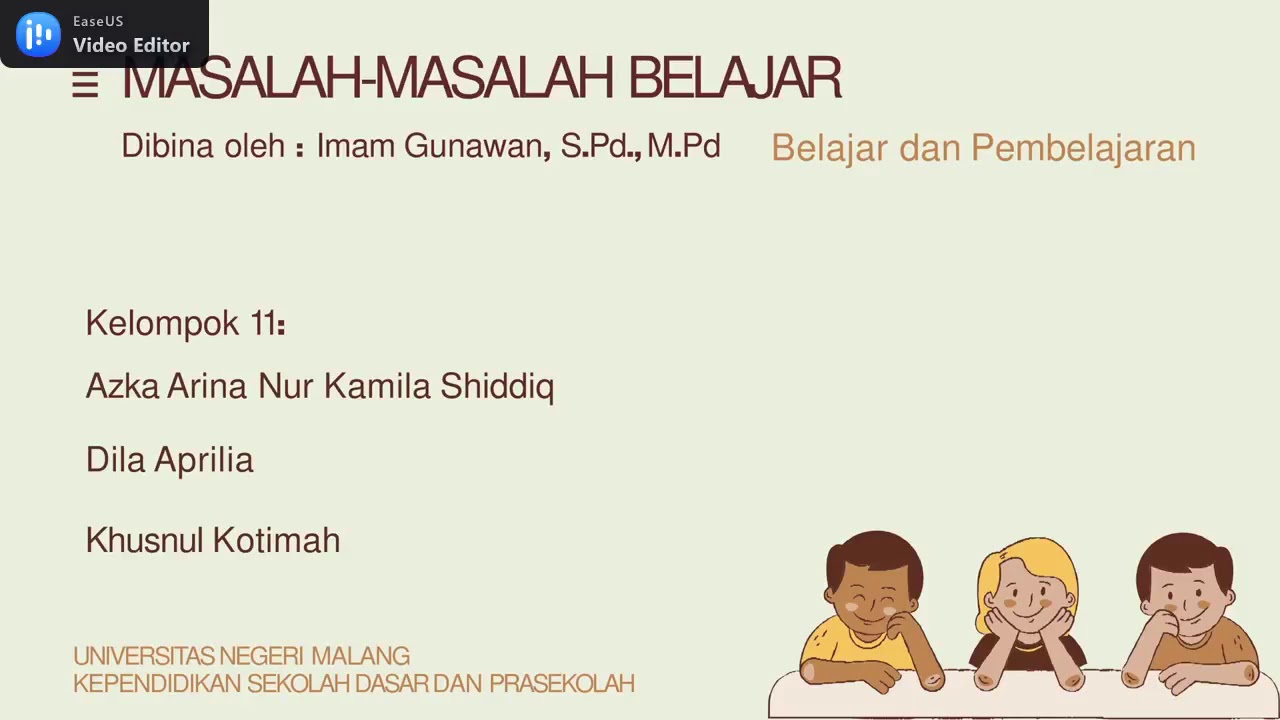 Kelompok 11: Masalah-Masalah Belajar - YouTube