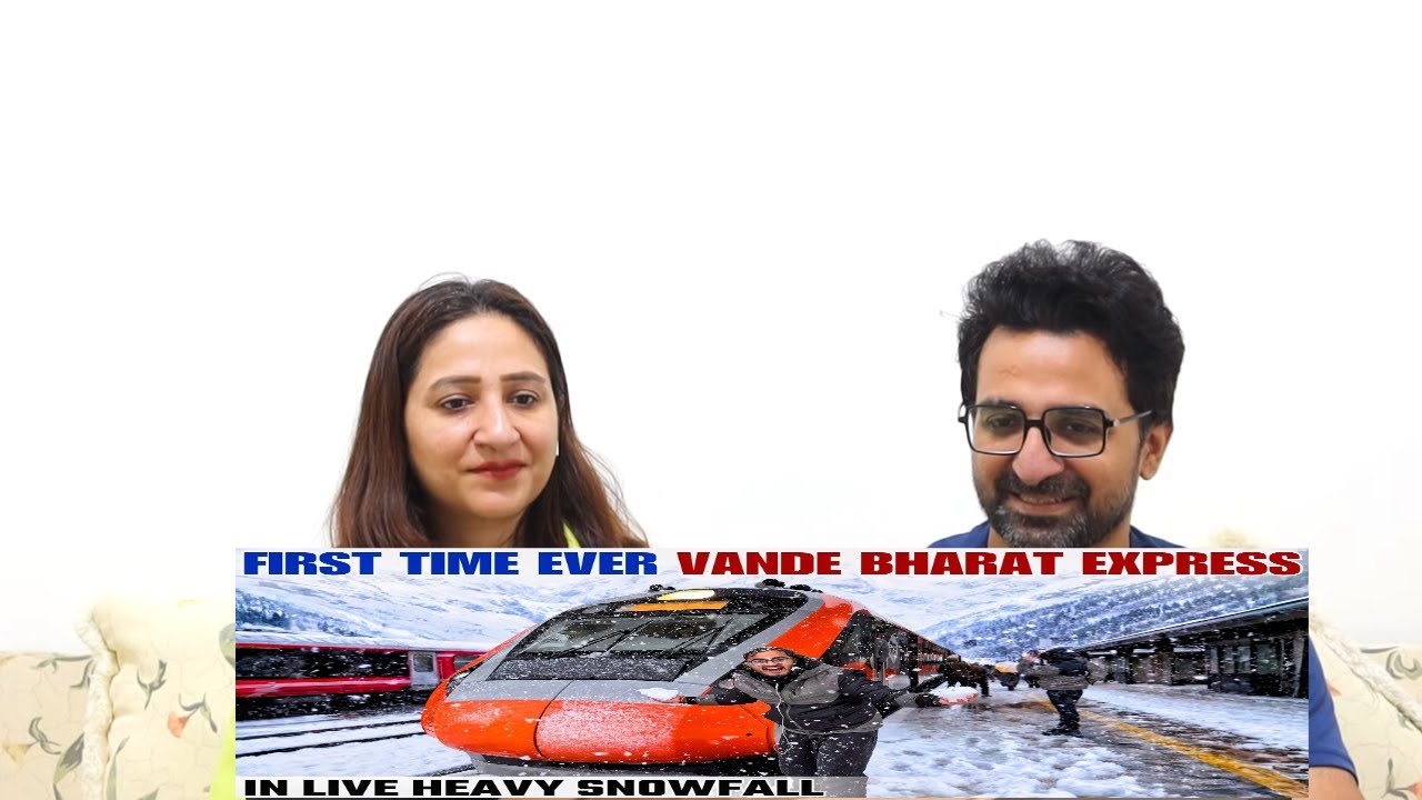 Pak Reacts to First Time Live Snowfall Train Journey | Jammu Kashmir Vande Bharat in Heavy Snowfall