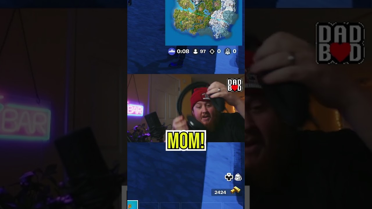 Crazy thunderstorm captured on stream and scarred my son for life. 😂  #gaming  #fortnite #funny