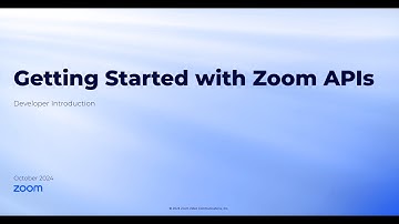 Developer Workshop - Exploring Zoom APIs: A Developer