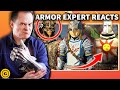 Armor expert reacts to game arms  armor