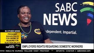 Sosiba on employers' rights regarding domestic workers