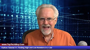 Python Tutorial 11: Finding Maximum and Minimum Numbers in a List in Python