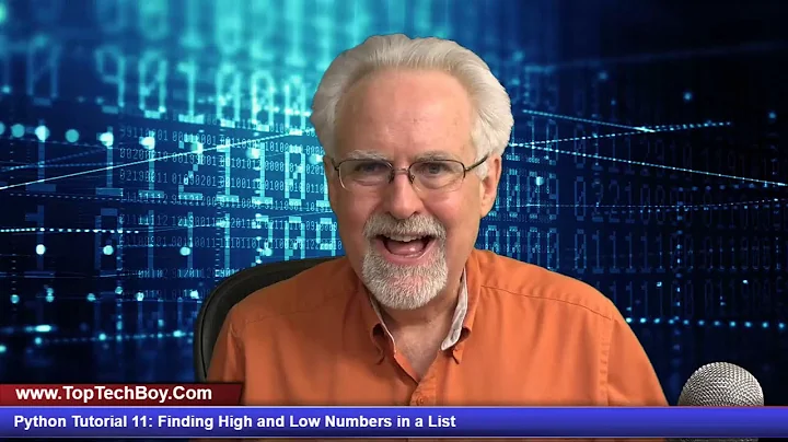 Python Tutorial 11: Finding Maximum and Minimum Numbers in a List in Python
