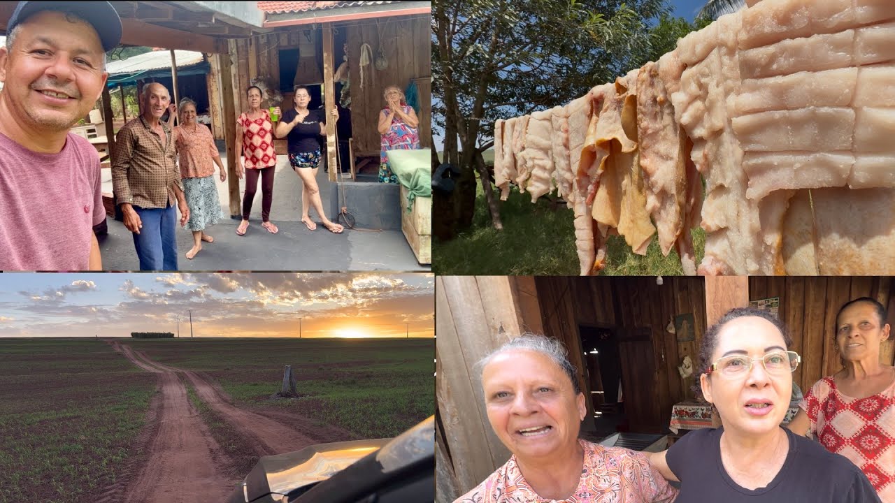 01-Bastião e sua mãe estão muito felizes com a visita de suas irmãs#Dia de fartura e muita alegria …