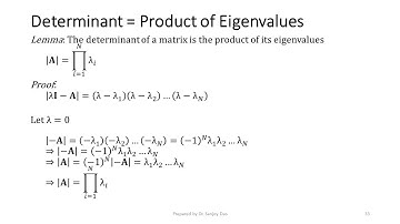 Properties of Eigenvalues & Eigenvectors