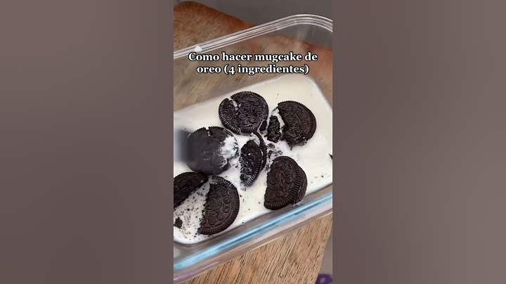 Como hacer mugcake de oreo #shorts