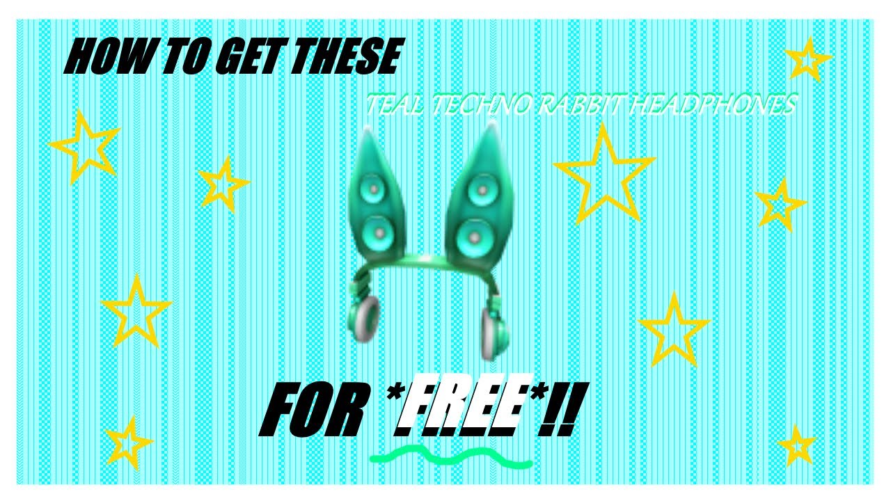 How To Get Teal Techno Rabbit Headphones New Roblox Promocode Youtube - برچسب robuxgiveaway در توییتر
