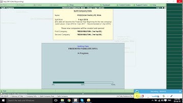 How to split company in tally erp 9 | how to split tally data for new financial year | Tally ERP 9