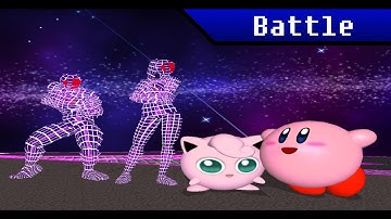 Kirby and Jigglypuff VS. Villains - SSBM Debug Menu