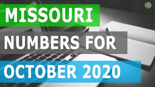 MISSOURI - PICK 3 & PICK 4 STATISTICAL NUMBER GUIDE FOR THE MONTH OF OCTOBER 2020