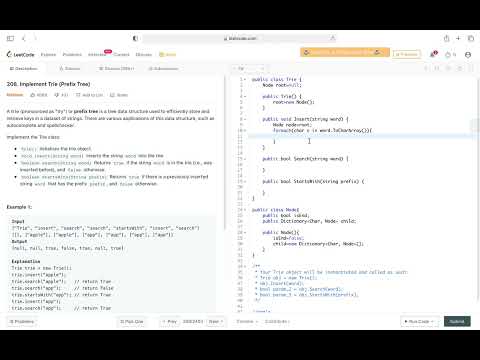 Implement Trie (Prefix