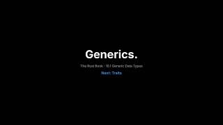 Rust Generics and Trait Bounds: Write It Once | Rust, in motion #16