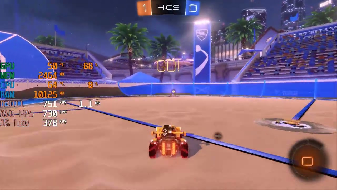 Rocket League - i9 13900KF + RTX 4080 - 1080p Max Settings - Benchmark Fps Test