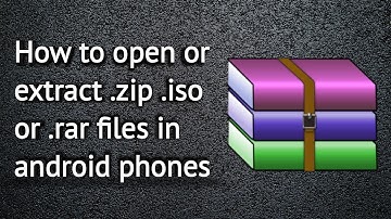 How to open or extract zip iso or rar files on android phone