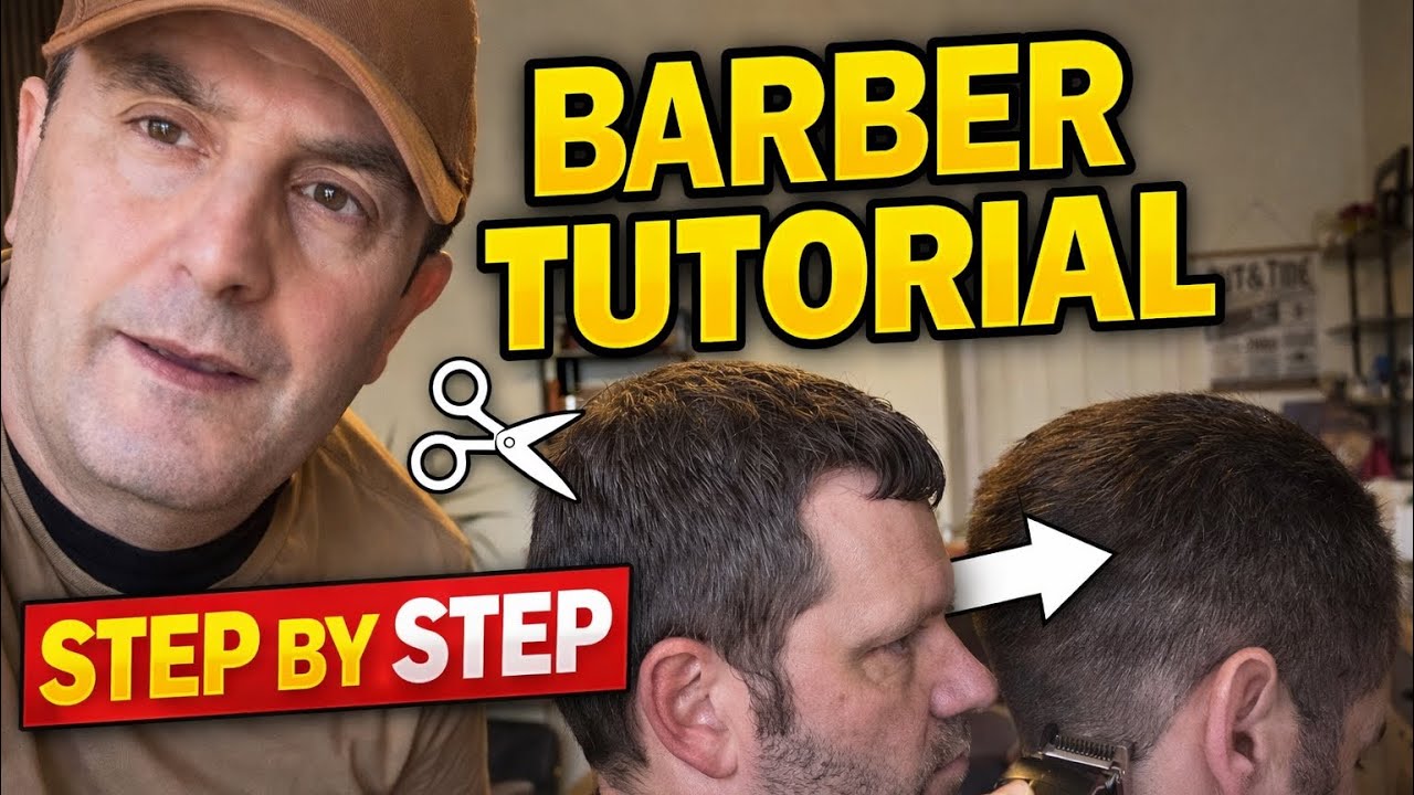 Barber Tutorial – How to Cut Men’s Hair | Step by Step