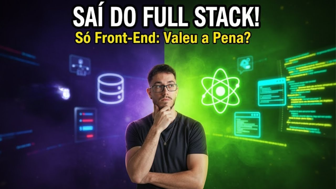 SAÍ DO FULL STACK e VIREI FRONT-END: Por que fiz essa ESCOLHA? (Minha ...