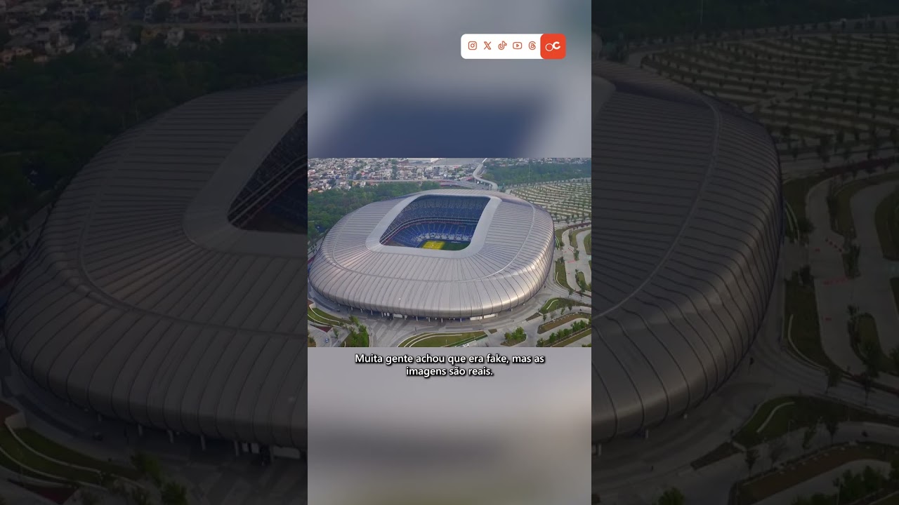 Fotos de ESTÁDIO COM VISTA para montanha na COPA 2026 são verdadeiras