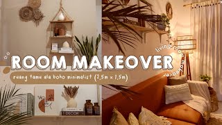 ROOM MAKEOVER - Ruang Tamu Sempit (2,5m x 1,5m) Minimalis Ala Bohemian Style | Living Room Makeover screenshot 3