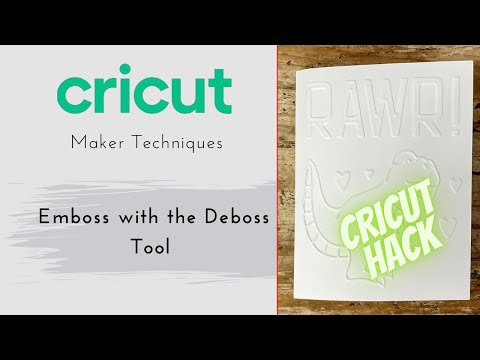 Embossing Cricut Maker Hack for paper crafters on a budget. Sorry