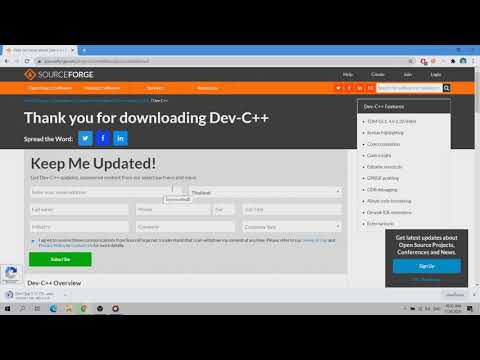 โหลด Dev-C++ ติดตั้งโปรแกรมเขียนภาษาซี