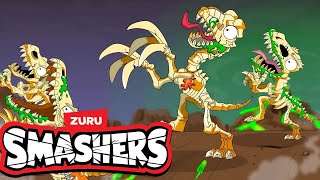 Pelea Ardiente de Zombis | SMASHERS En Español | Compilación De Videos | Caricaturas para niños