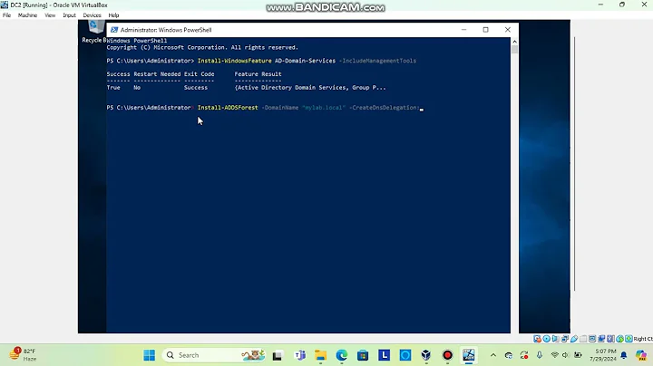 Practice Active Directory and Powershell Skills Part 4. Use Powershell to promote a server to DC.