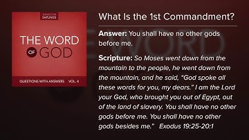 1. You Shall Have No Other Gods Before Me - Questions with Answers (Lyric Video) by Dana Dirksen