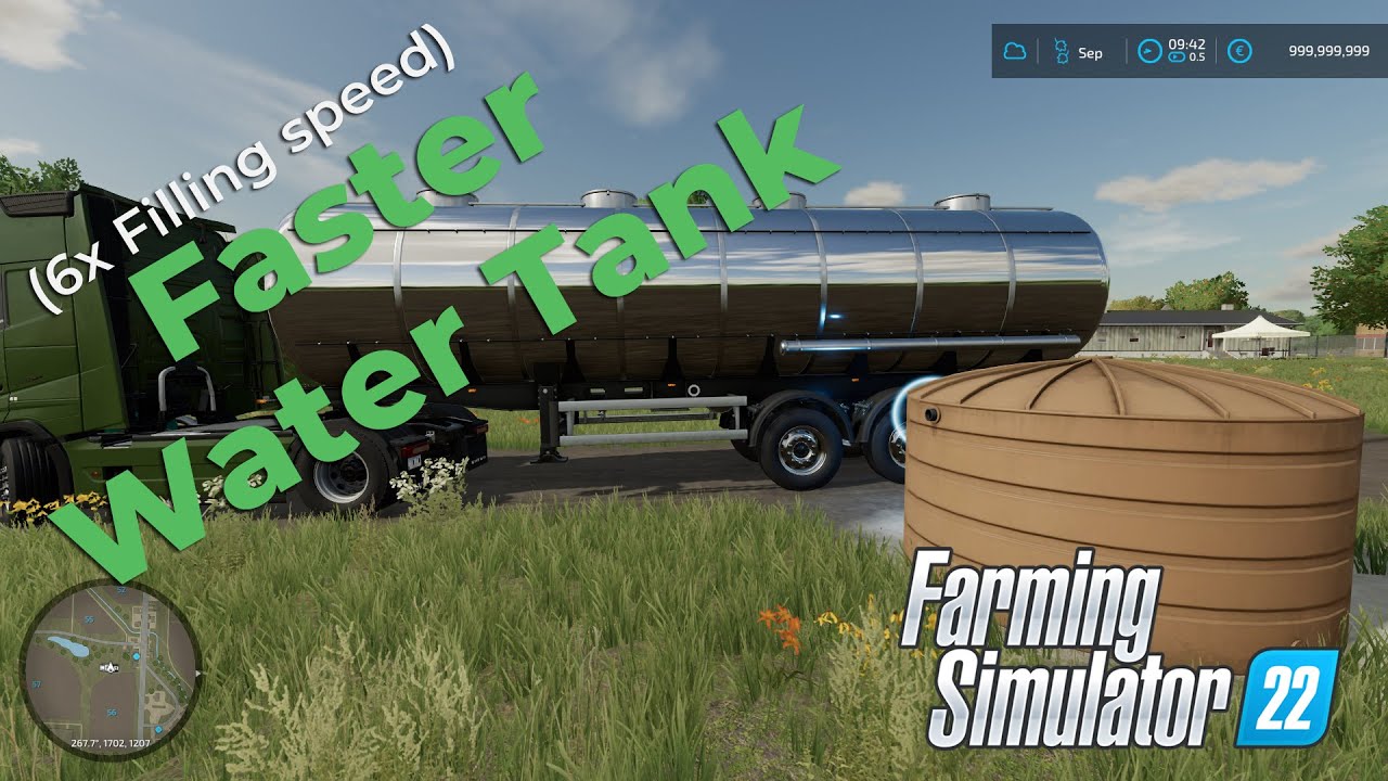 FS22 Faster Water Tank And Mks 200.000 liters Water Trailer Mod - YouTube