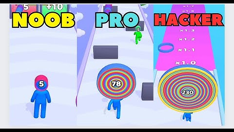 NOOB vs PRO vs HACKER  - Layer Man Hack All Levels Gameplay Animation
