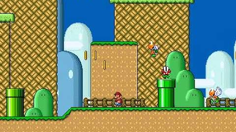 SMBX: Super Mario World style custom level