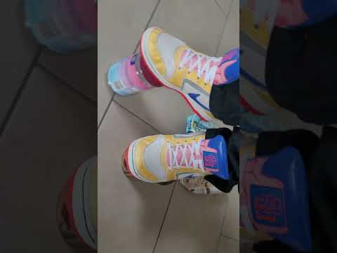 Various container crushing with Nike Sneaker