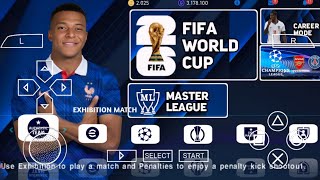 eFootball PES 2026 PPSSPP ANDROID OFFLINE FULL UPDATE UCL & LEAGUE KITS 26/27 SEASON 4K GRAPHICS