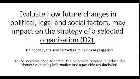 Btec Level 3 Business Unit 1 Business Environment D2