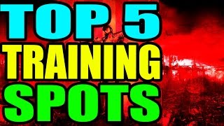 TOP 5 TRAINING SPOTS IN ZOMBIES | Call of Duty WaW, Black Ops 1 and Black Ops 2