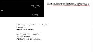 SOLVING RANDOM PROBLEMS FROM CHATGPT -DAY 1