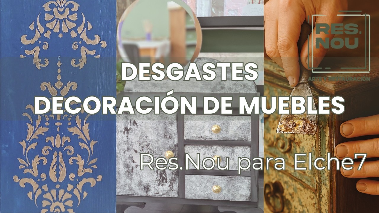 Técnicas de desgaste. #DecoraciónDeMuebles