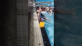 🏊♀️ Swimming Journey–Day 6 |Kicking Practice🌊 #trending #swimminglessons #yt #ytshorts #shorts