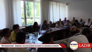 VIII Commissione - Audizione con associazioni cacciatori su calendario venatorio 6/07/2015