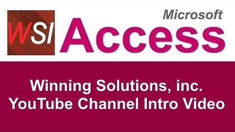 WSI - Winning Solutions Inc. YouTube Channel Introduction