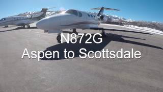 N872G Aspen to Scottsdale Cessna Citation Mustang C510 1080p