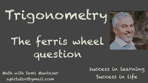 Grade 12 Trigonometry. Modelling the Height Ferris Wheel.