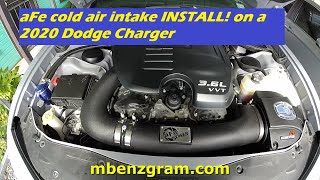 aFe cold air intake INSTALL! on a 2020 Dodge Charger